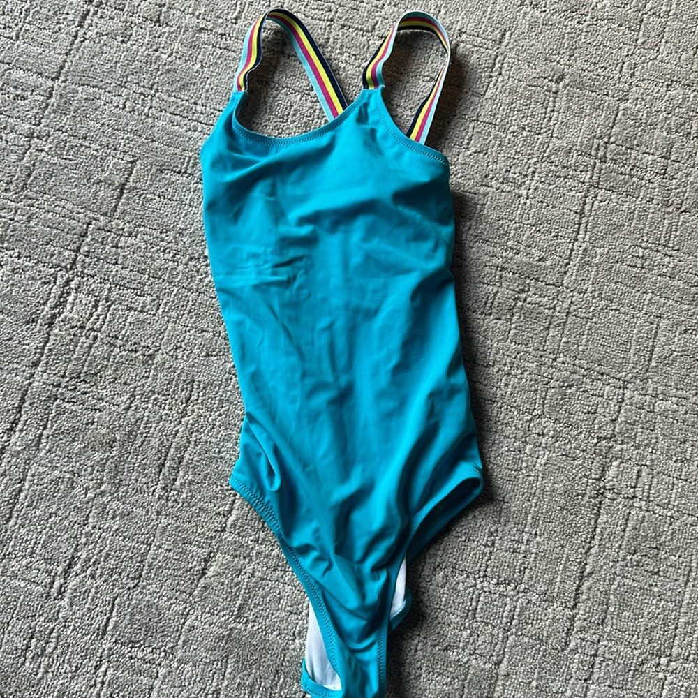 Girls blue swimsuit